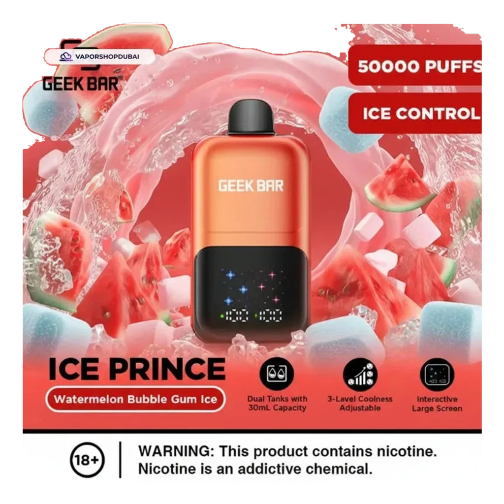 Geek Bar Ice Prince 50000 Puffs Disposable Vape flavors UAE | Emirates Vapor Dubai