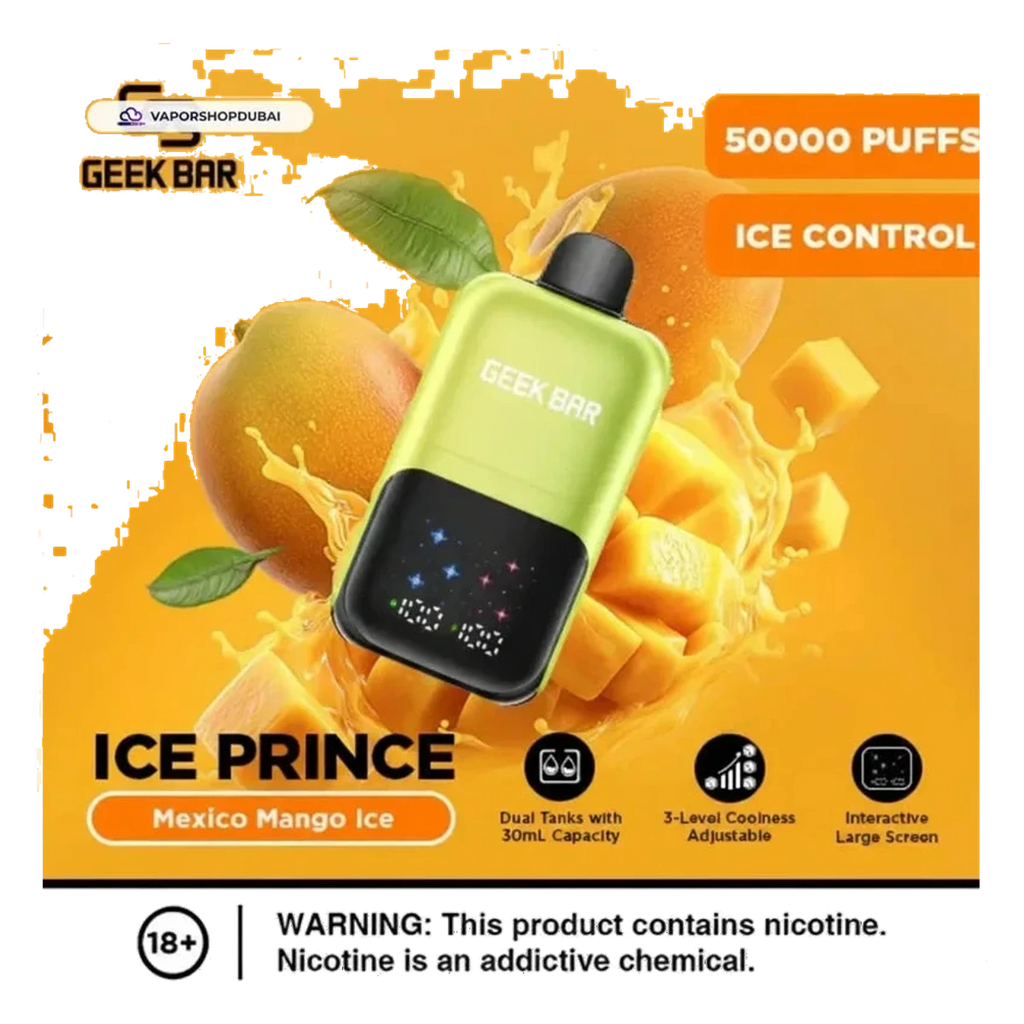 Geek Bar Ice Prince 50000 Puffs Disposable Vape Uae — AED 50 | Emirates Vapor