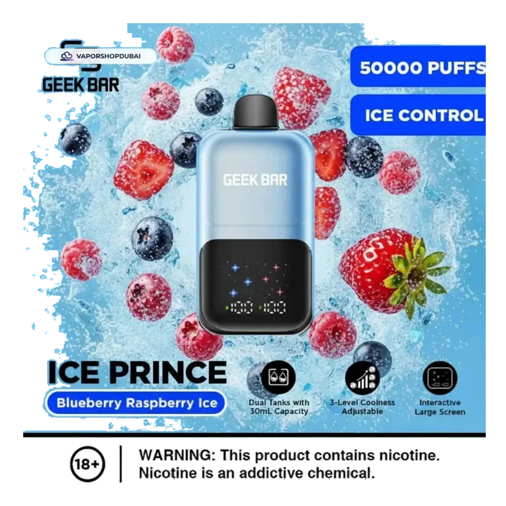 Geek Bar Ice Prince 50000 Puffs Disposable Vape best price UAE — ESMA certified