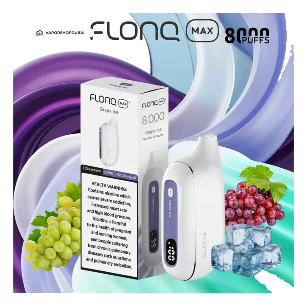 Flonq Max S 8000 Puffs Disposable Vape flavors UAE | Emirates Vapor Dubai