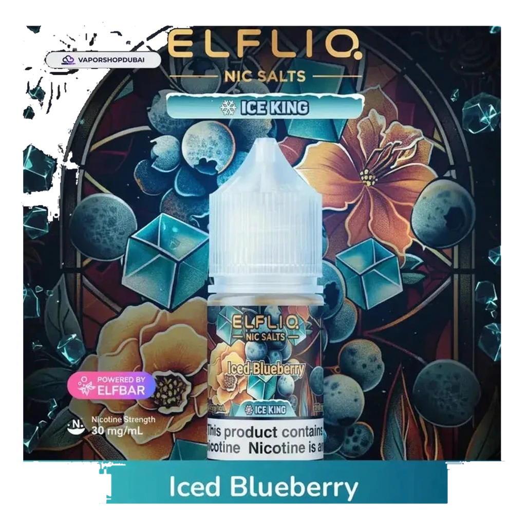 Buy Emirates Vapor ELFLIQ Nic Salts 30mg Ice King Dubai same-day delivery