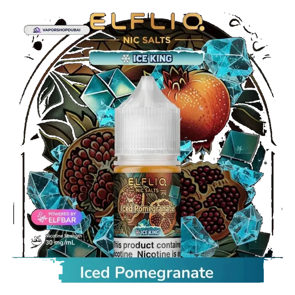 ELFLIQ Nic Salts 30mg Ice King flavors UAE | Emirates Vapor Dubai