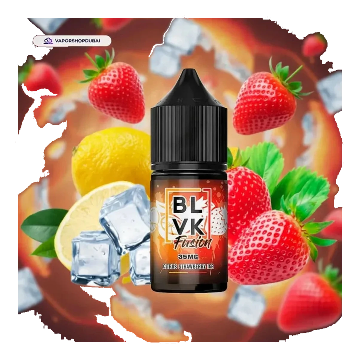 Buy Authentic Citrus Strawberry Ice Blvk Fusion Salt 30ml options UAE | Emirates Vapor Dubai