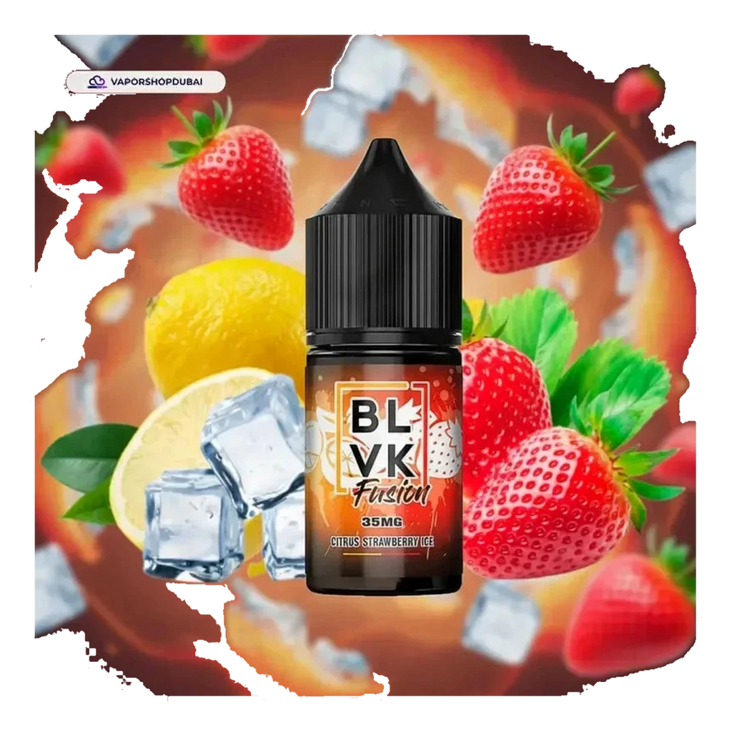 Buy Authentic Citrus Strawberry Ice Blvk Fusion Salt 30ml In Dubai UAE