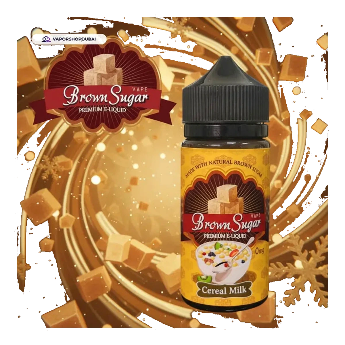 Brown Sugar Premium E Liquid 3mg 100ml flavors UAE | Emirates Vapor Dubai