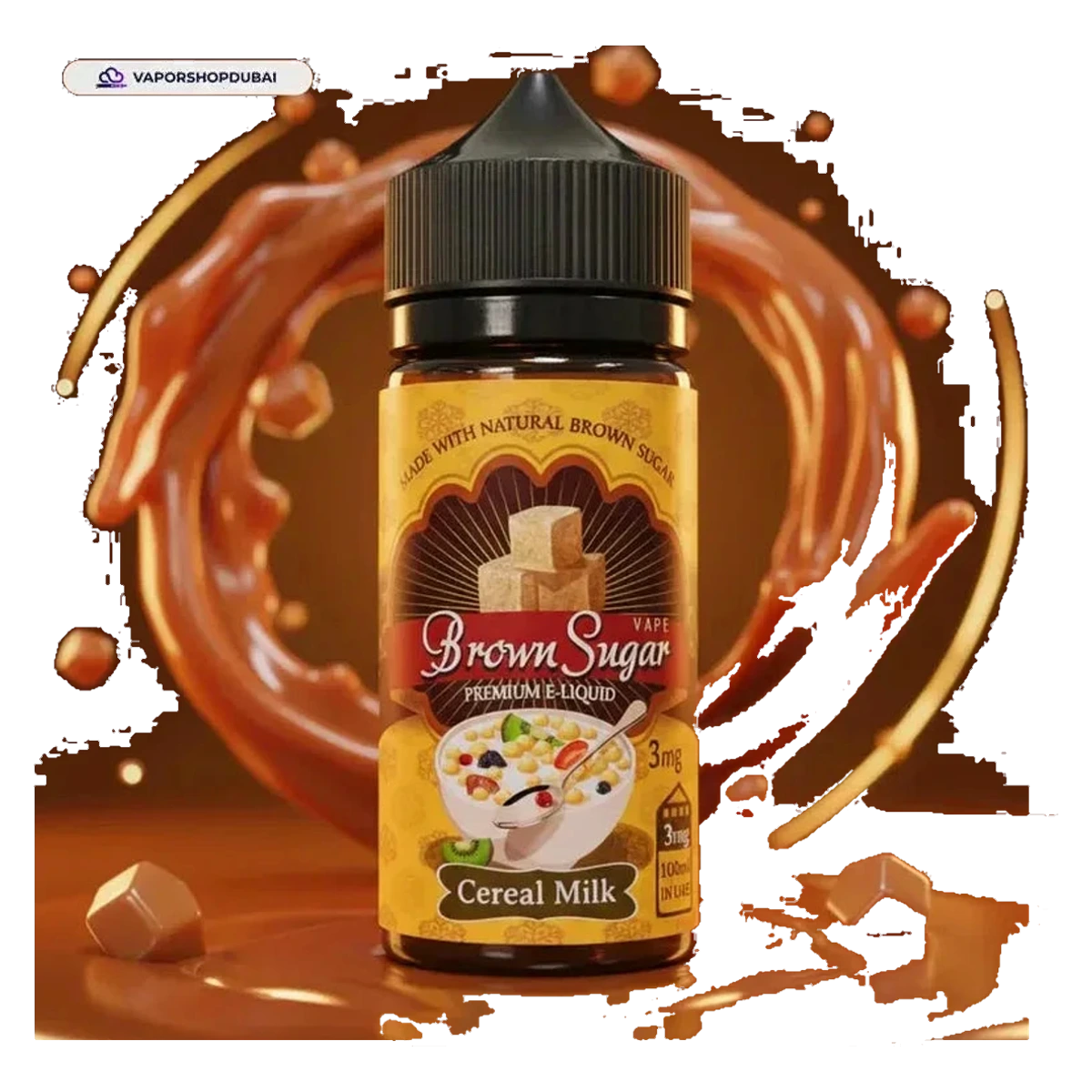 Brown Sugar Premium E Liquid 3mg 100ml UAE — Buy Dubai | Emirates Vapor