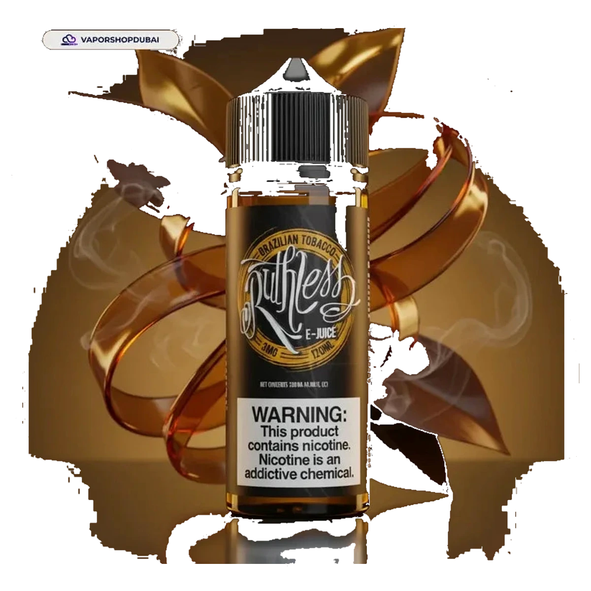 Buy Authentic Brazilian Tobacco By Ruthless 120ml options UAE | Emirates Vapor Dubai