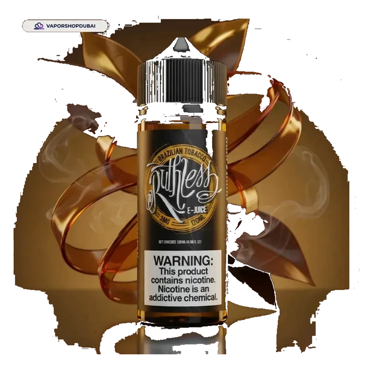 Buy Authentic Brazilian Tobacco By Ruthless 120Ml Uae — AED 55 | Emirates Vapor