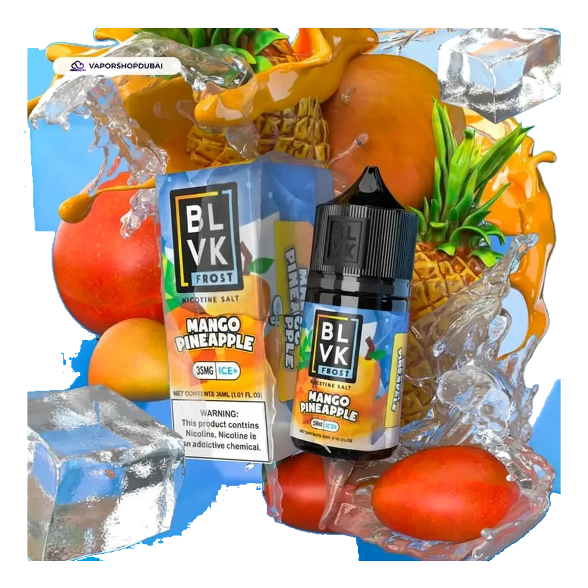 BLVK Nicotine Salt 50mg 30ml flavors UAE | Emirates Vapor Dubai