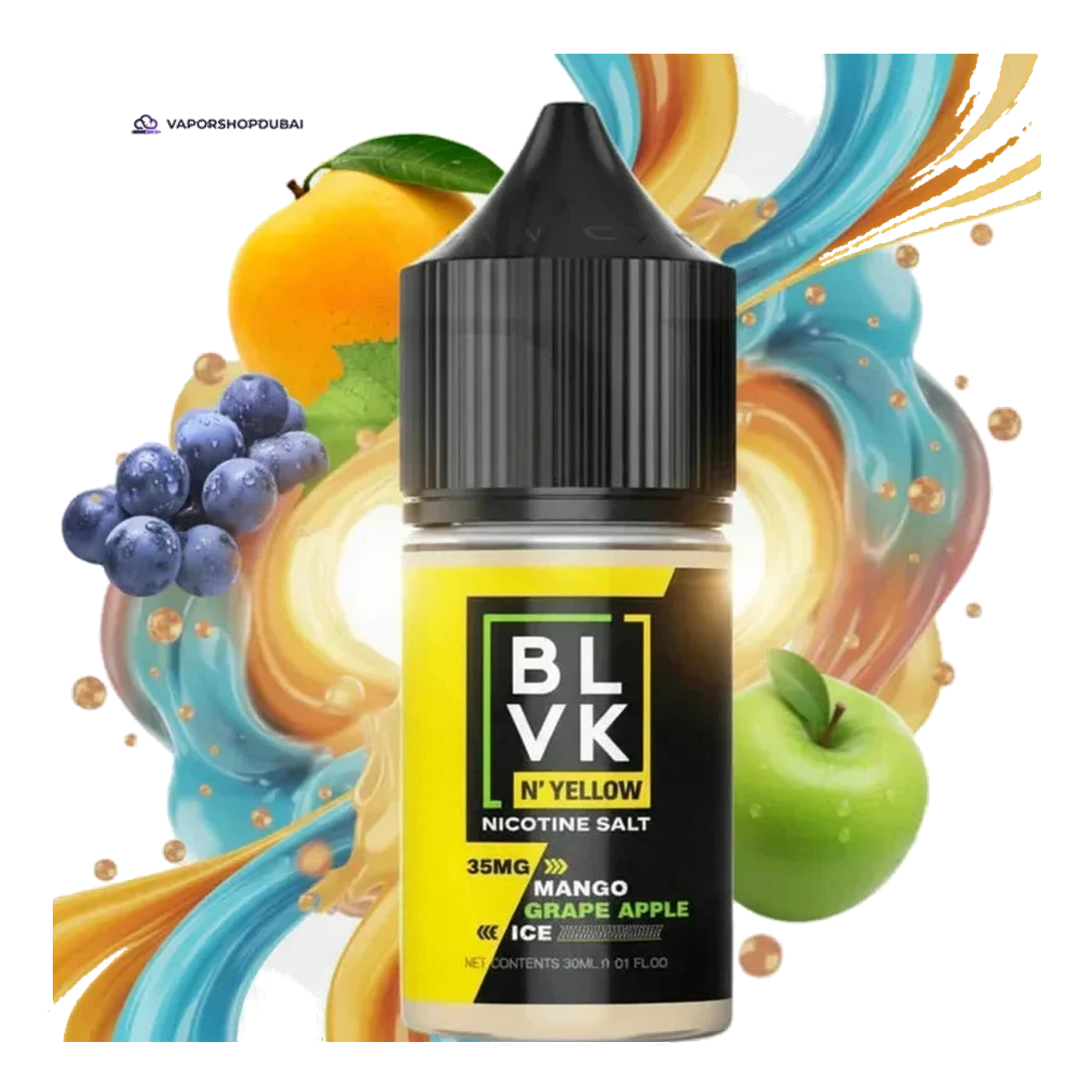 Buy Emirates Vapor BLVK Nicotine Salt 50mg 30ml Dubai same-day delivery