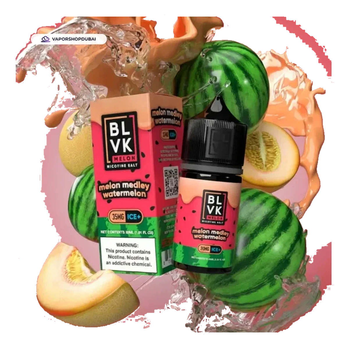 Blvk Melon Saltnic Ice 30Ml Uae — AED 40 | Emirates Vapor