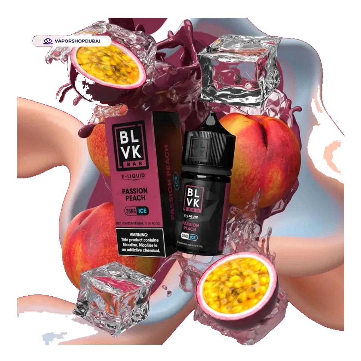 Blvk Bar Saltnic 30ml E-liquid 35mg and 50mg best price UAE — ESMA certified