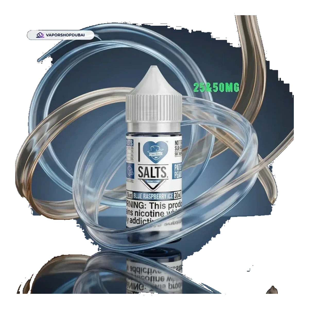 BLUE RASPBERRY ICE I Love Salts by Mad Hatter Juice options UAE | Emirates Vapor Dubai