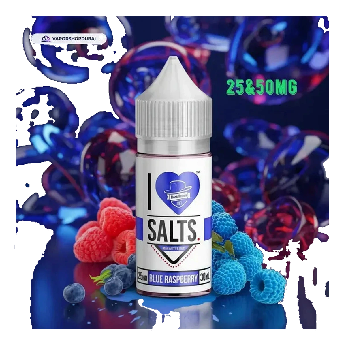 Blue Raspberry I Love Salts By Mad Hatter Juice Uae — AED 40 | Emirates Vapor