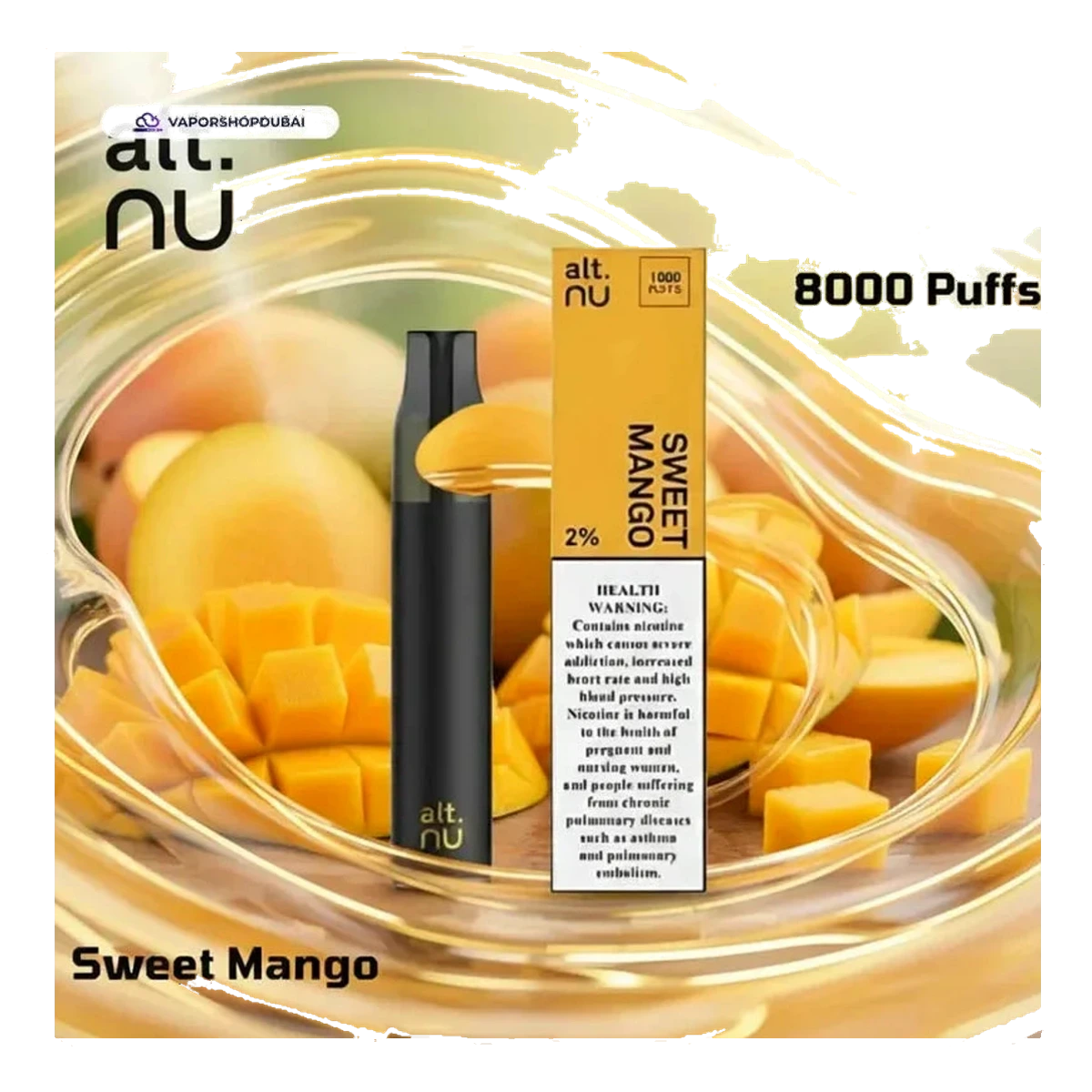 Alt Nu 8000 Puffs Disposable Vape 20mg flavors UAE | Emirates Vapor Dubai