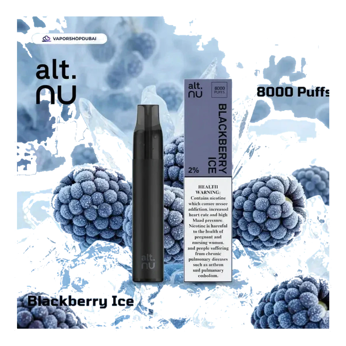 Alt Nu 8000 Puffs Disposable Vape 20mg best price UAE — ESMA certified