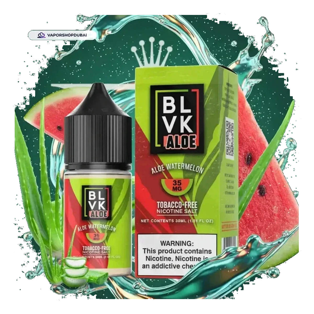 Aloe Watermelon by BLVK ALOE Salt Series 30mL UAE