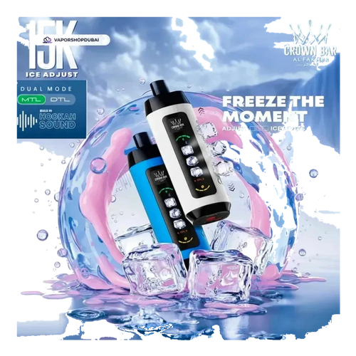 Crown Bar Al Fakher 15000 Puffs Sound And Adjustable Ice Disposable Vape Uae — AED 50 | Emirates Vapor