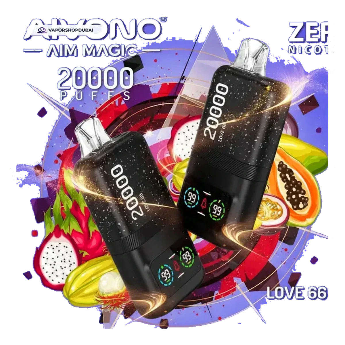 AIVONO Aim Magic 20000 Puff Zero Nicotine Disposable Vape best price UAE — ESMA certified