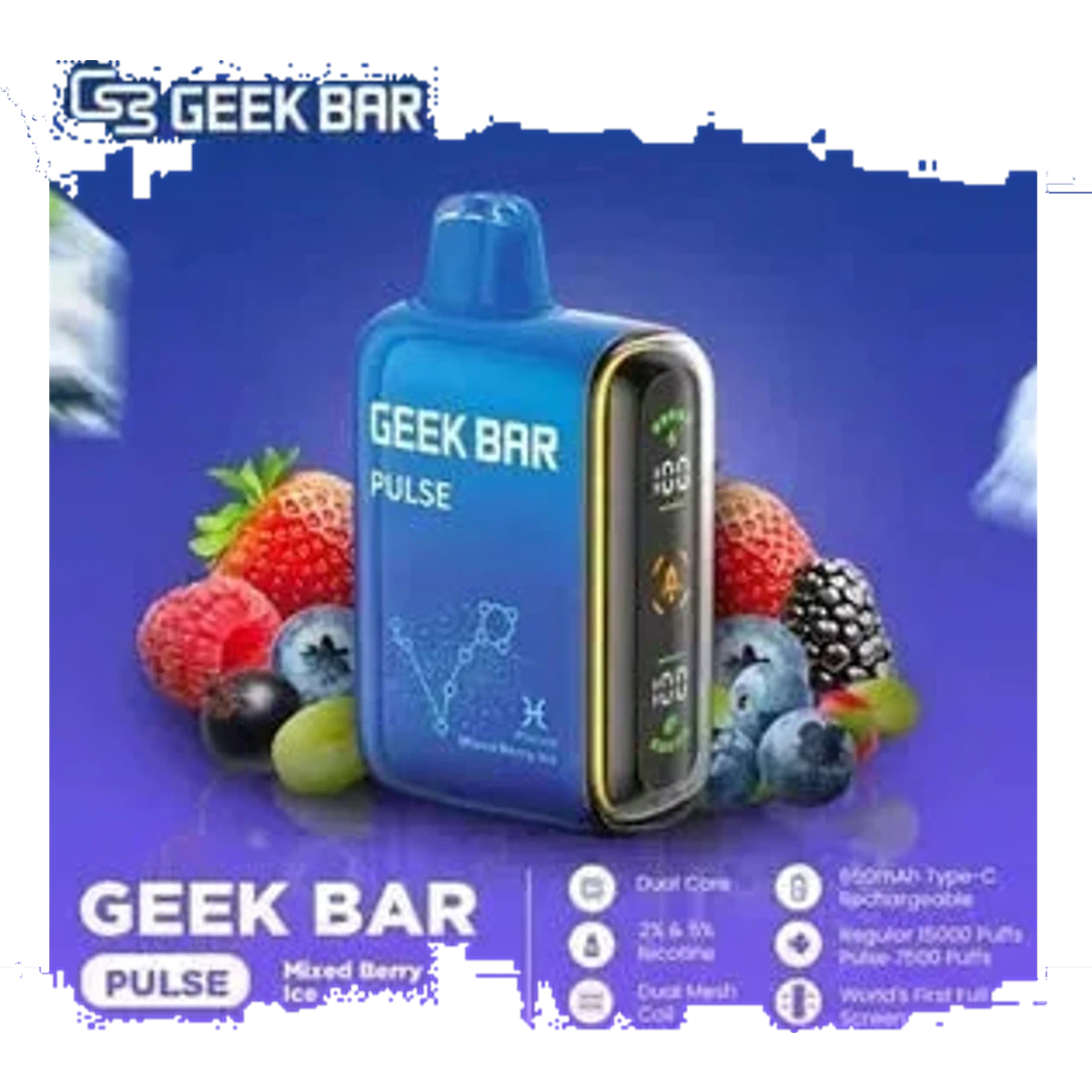 Buy Emirates Vapor Geek Bar Pulse 15000 Puffs Dubai same-day delivery