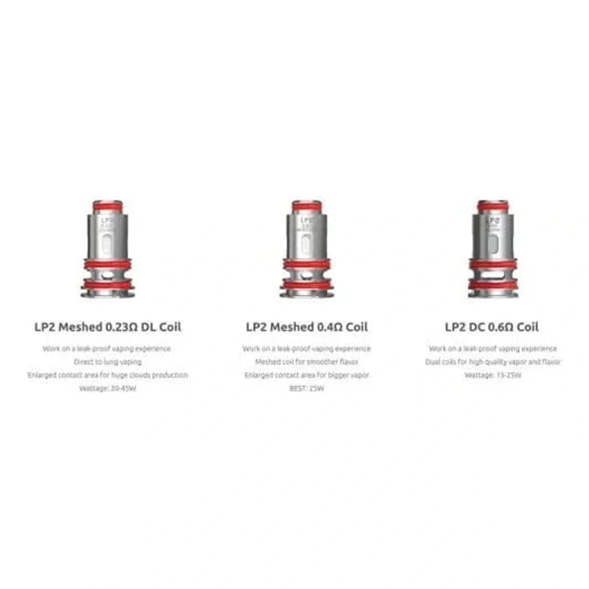 SMOK LP2 Series Coils 5Pc/Pack resistances UAE | Emirates Vapor Dubai