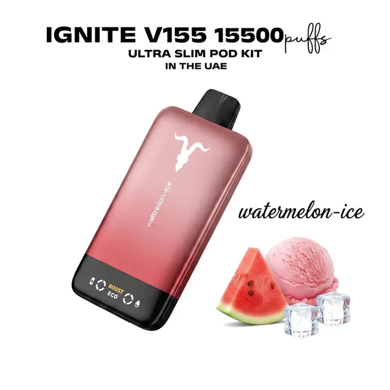 Buy IGNITE IGNITE V155 15500 Puff Vape Ultra Slim Pod Kit Dubai same-day delivery