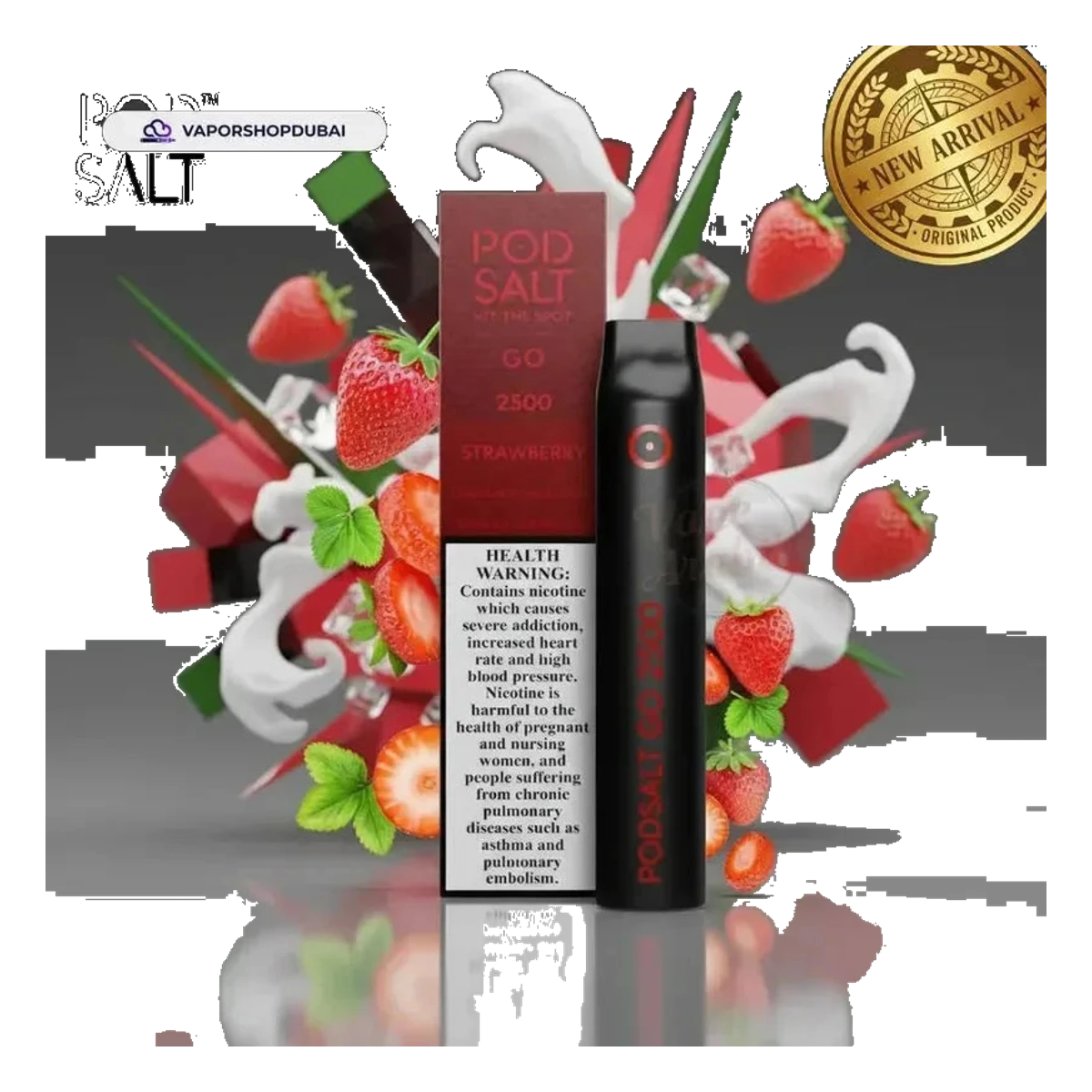 POD SALT Go 2500 Puffs Disposable Vape Device 20mg UAE — Buy Dubai | Emirates Vapor