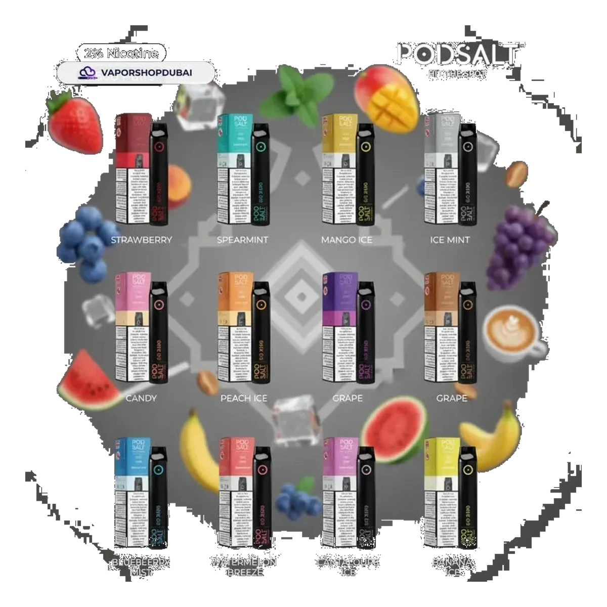 Pod Salt Go Disposable Vape 2500 Puffs Uae — AED 35 | Emirates Vapor