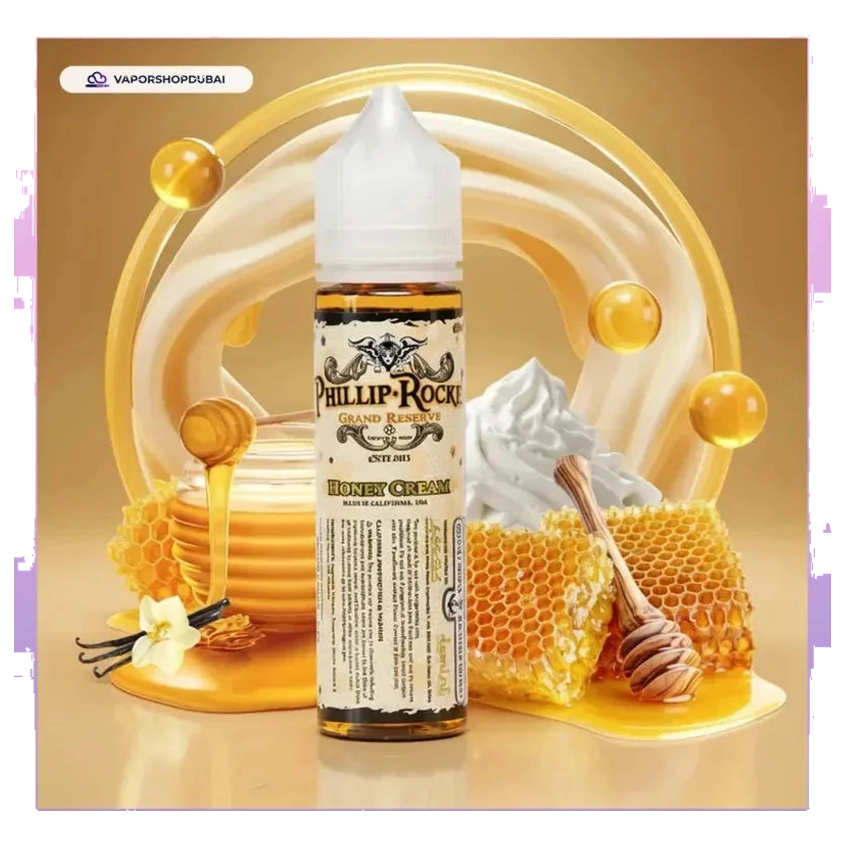 Honey Cream By Phillip Rocke Grand Reserve 60Ml Uae — AED 55 | Emirates Vapor