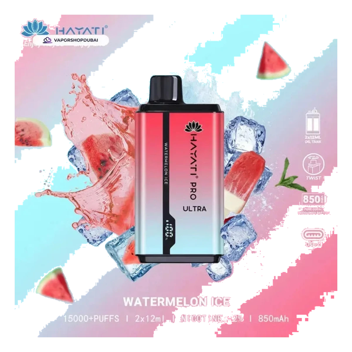 Hayati Pro Ultra 15000 Puffs Disposable Vape In UAE | Emirates Vapor UAE