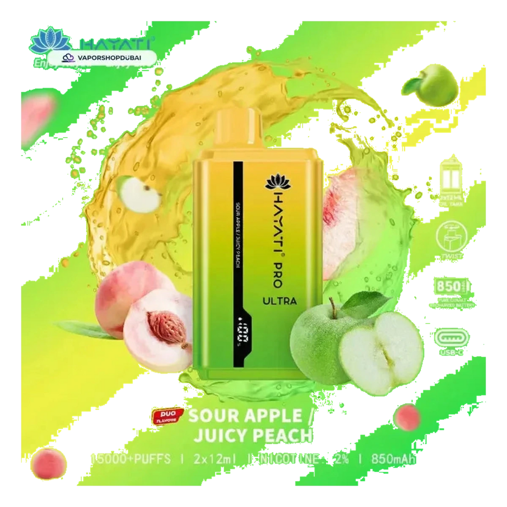 Hayati Pro Ultra 15000 Puffs Disposable Vape In UAE | Emirates Vapor UAE
