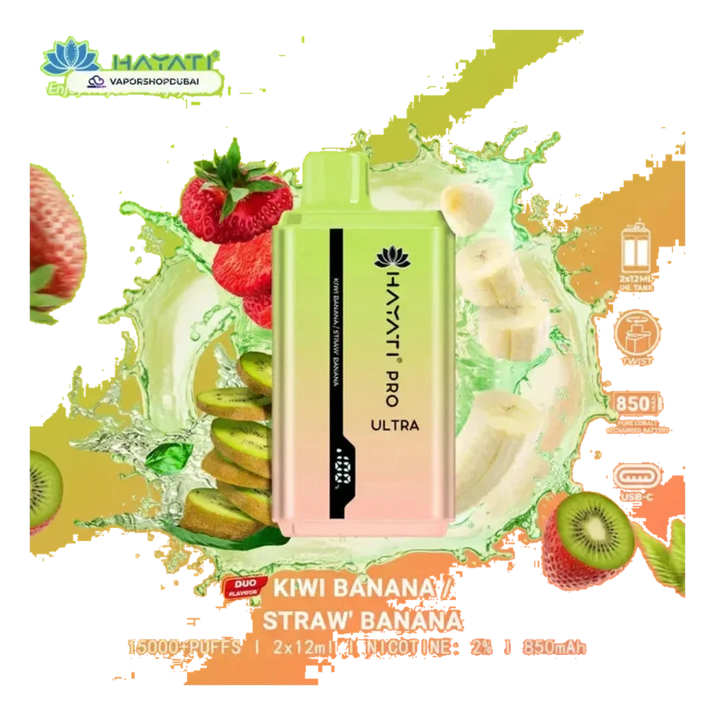 Hayati Pro Ultra 15000 Puffs Disposable Vape In UAE | Emirates Vapor UAE
