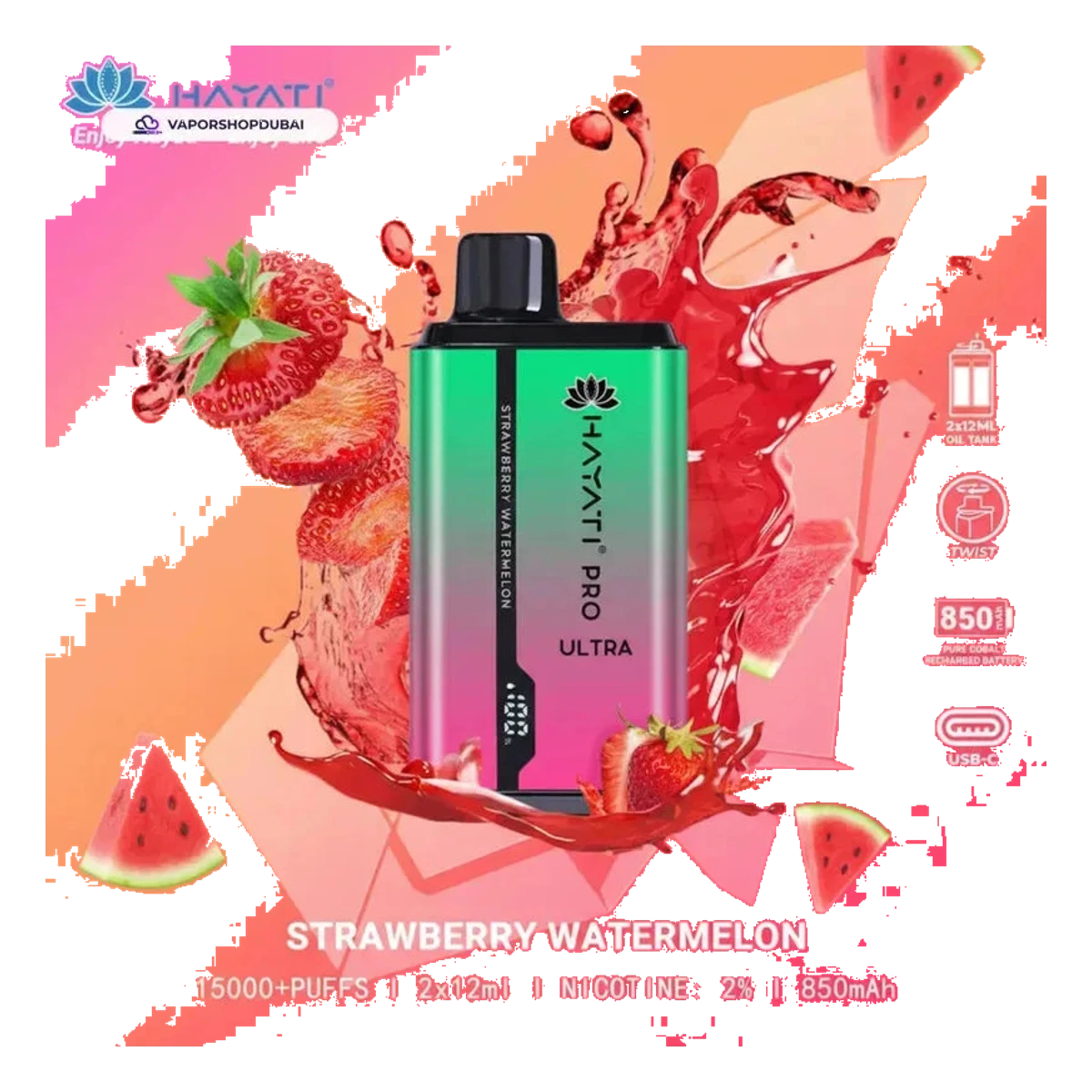 Hayati Pro Ultra 15000 Puffs Disposable Vape In UAE | Emirates Vapor UAE