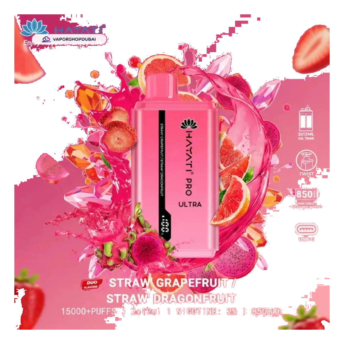 Hayati Pro Ultra 15000 Puffs Disposable Vape In UAE | Emirates Vapor UAE