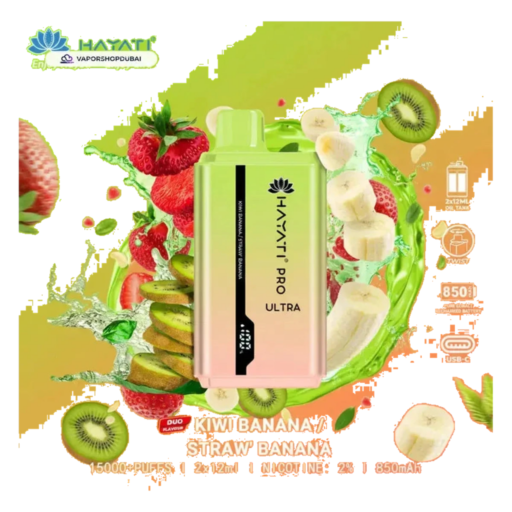 Hayati Pro Ultra 15000 Puffs Disposable Vape In UAE | Emirates Vapor UAE