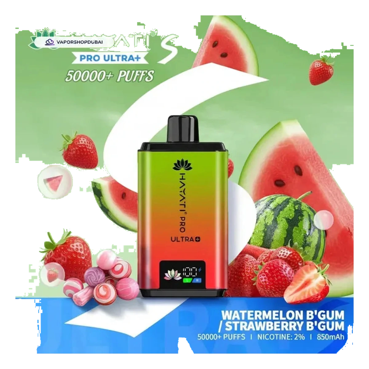 Hayati Pro Ultra+ S 50000 Puffs Disposable Vape flavors UAE | Emirates Vapor Dubai