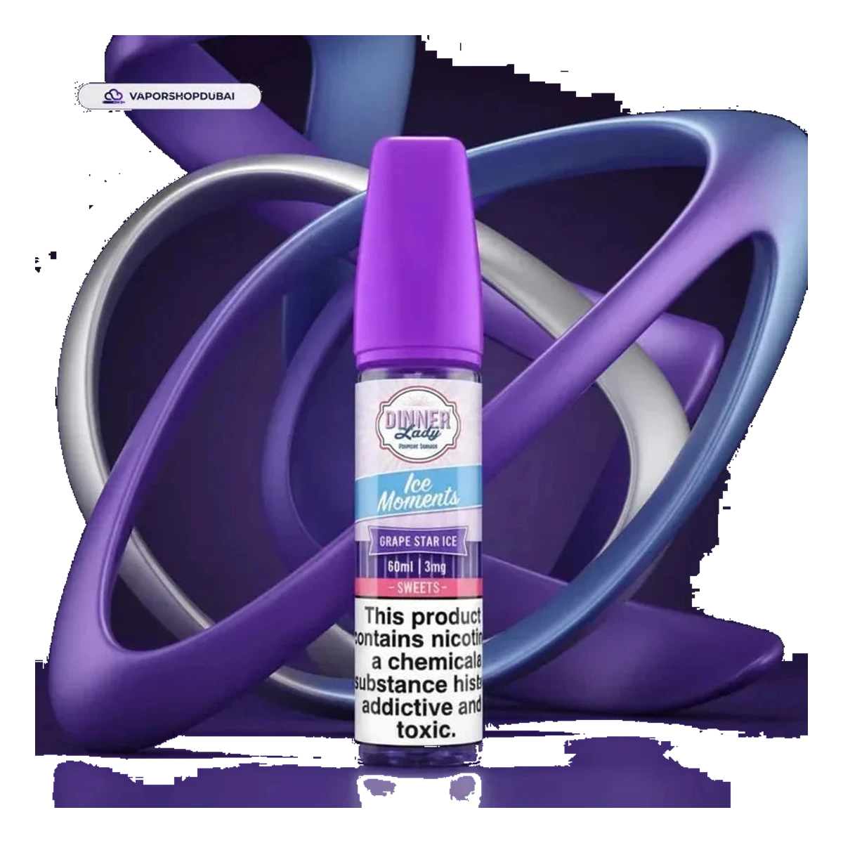 Grape Star Dinner Lady Ice Moments 60Ml 3Mg Uae — AED 45 | Emirates Vapor