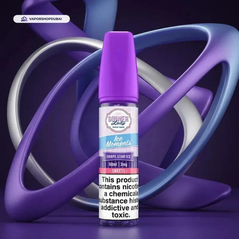 Buy Emirates Vapor Grape Star Dinner Lady Ice Moments 60ml 3mg Dubai same-day delivery