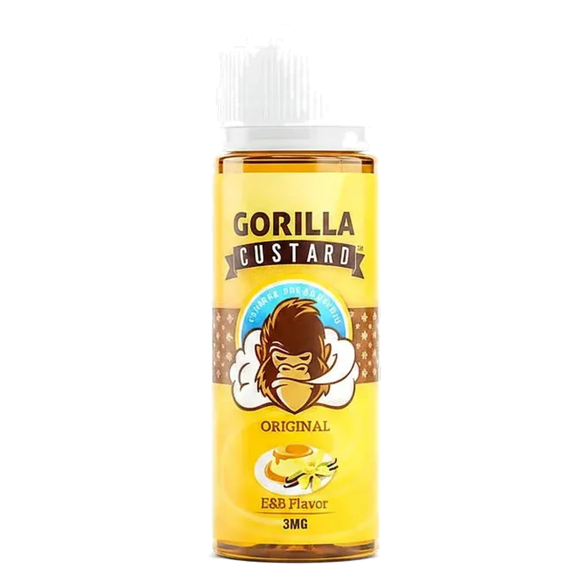 Gorilla Custard Original E-Liquid by E&amp;B Flavor 60ml &amp; 100ml 6-mg-100-ml UAE | Emirates Vapor