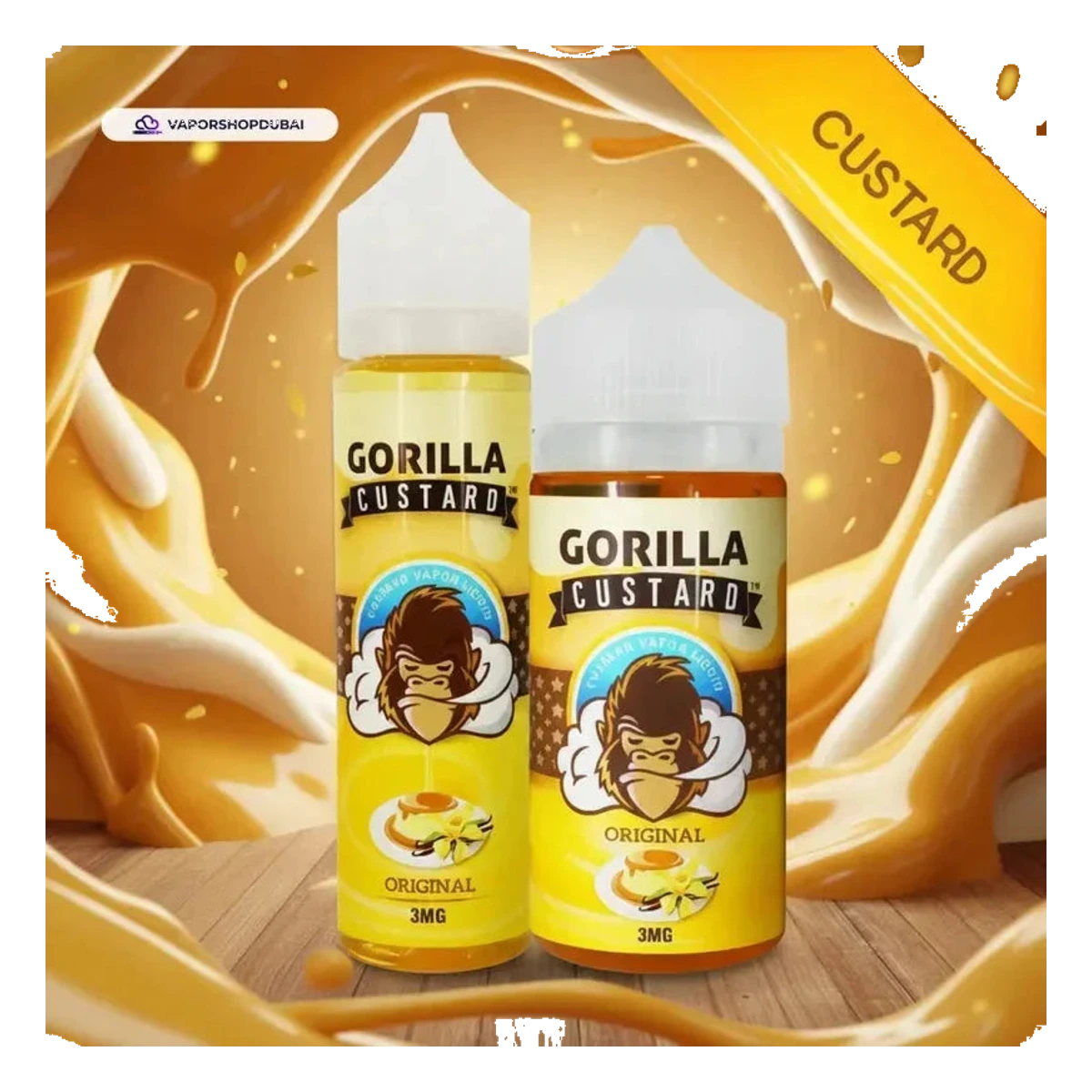 Gorilla Custard Original E-Liquid by E&amp;B Flavor 60ml &amp; 100ml UAE