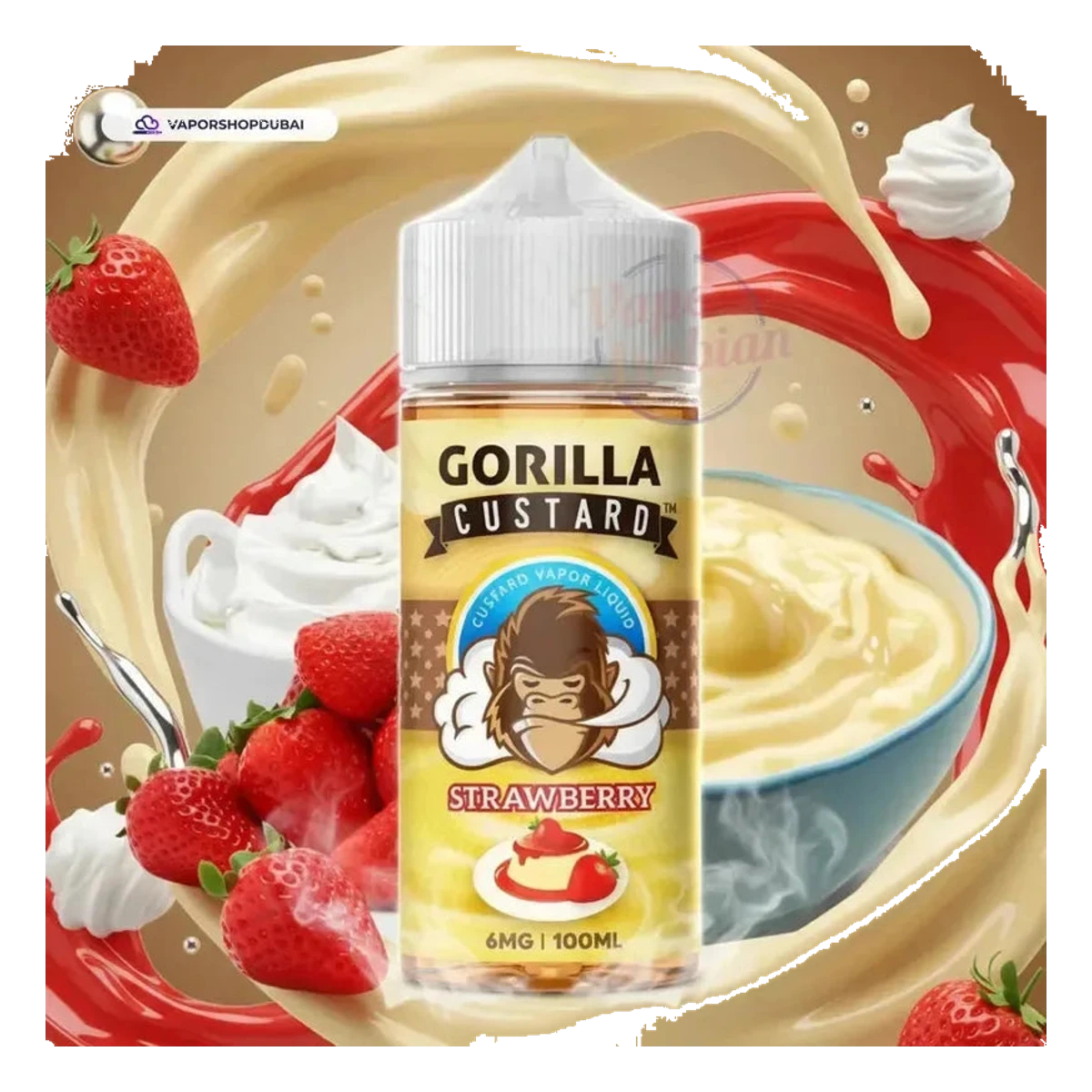 Gorilla Custard 100Ml E-Liquid Uae — AED 55 | Emirates Vapor
