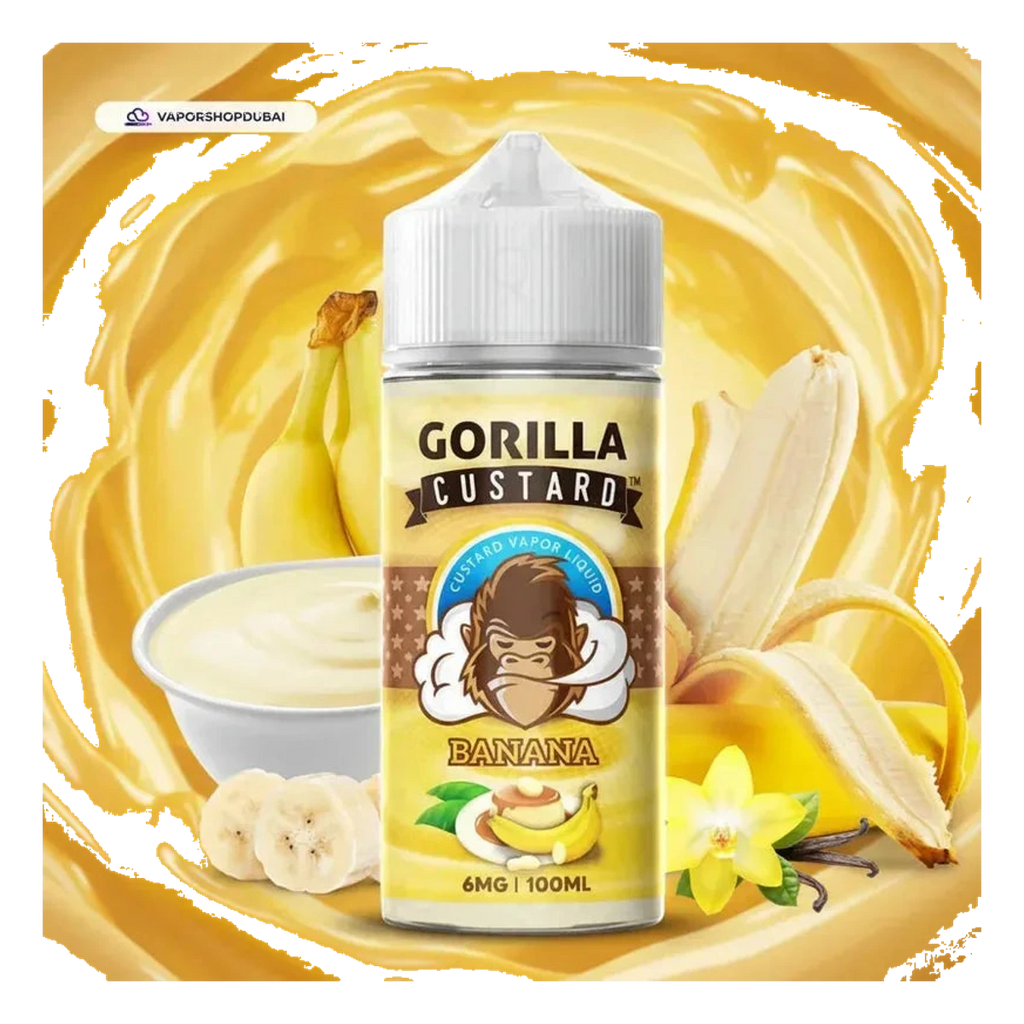 Gorilla Custard 100ml E-Liquid flavors UAE | Emirates Vapor Dubai