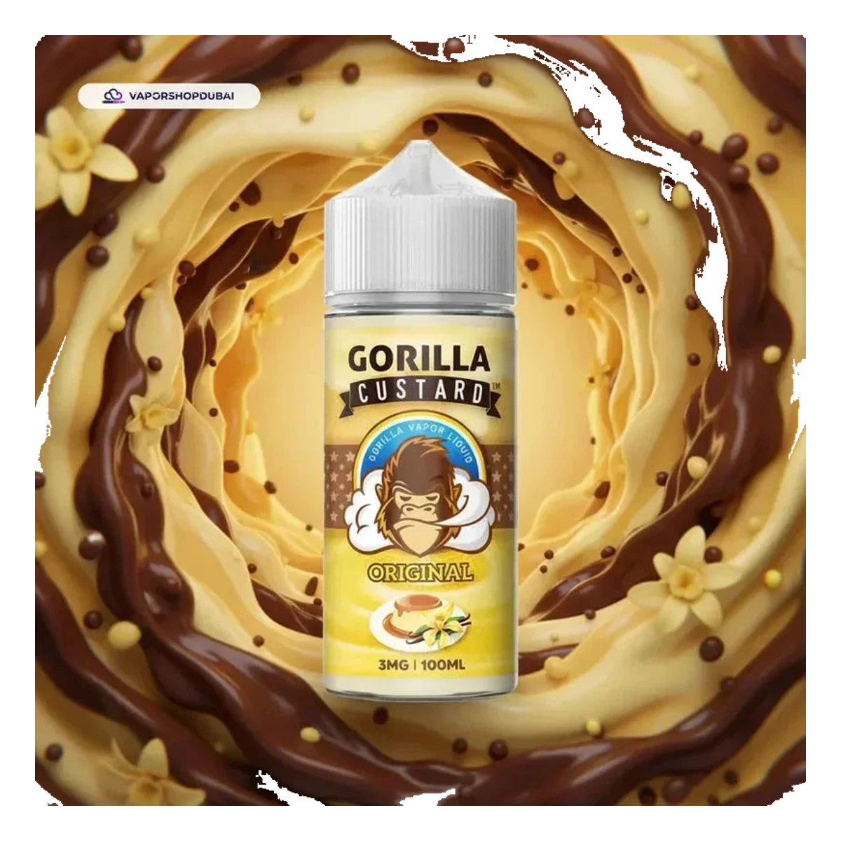 Buy Emirates Vapor Gorilla Custard 100ml E-Liquid Dubai same-day delivery