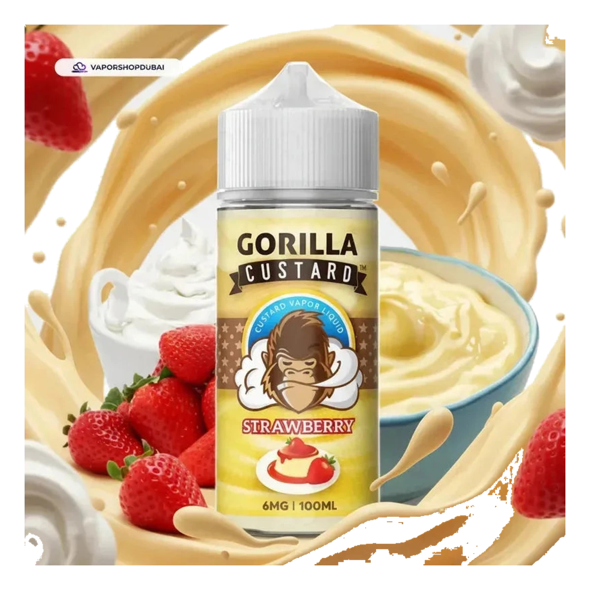 Gorilla Custard 100ml E-Liquid best price UAE — ESMA certified
