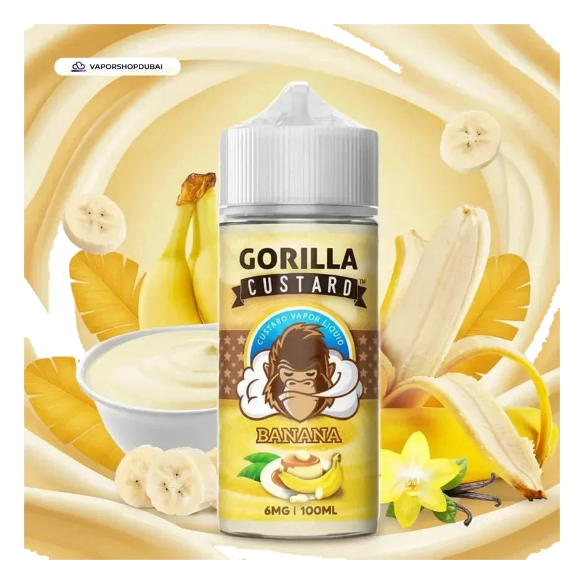 Gorilla Custard 100ml E-Liquid UAE — Buy Dubai | Emirates Vapor