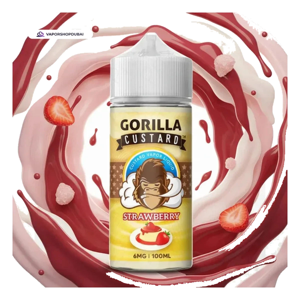 Gorilla Custard 100ml E-Liquid flavors UAE | Emirates Vapor Dubai