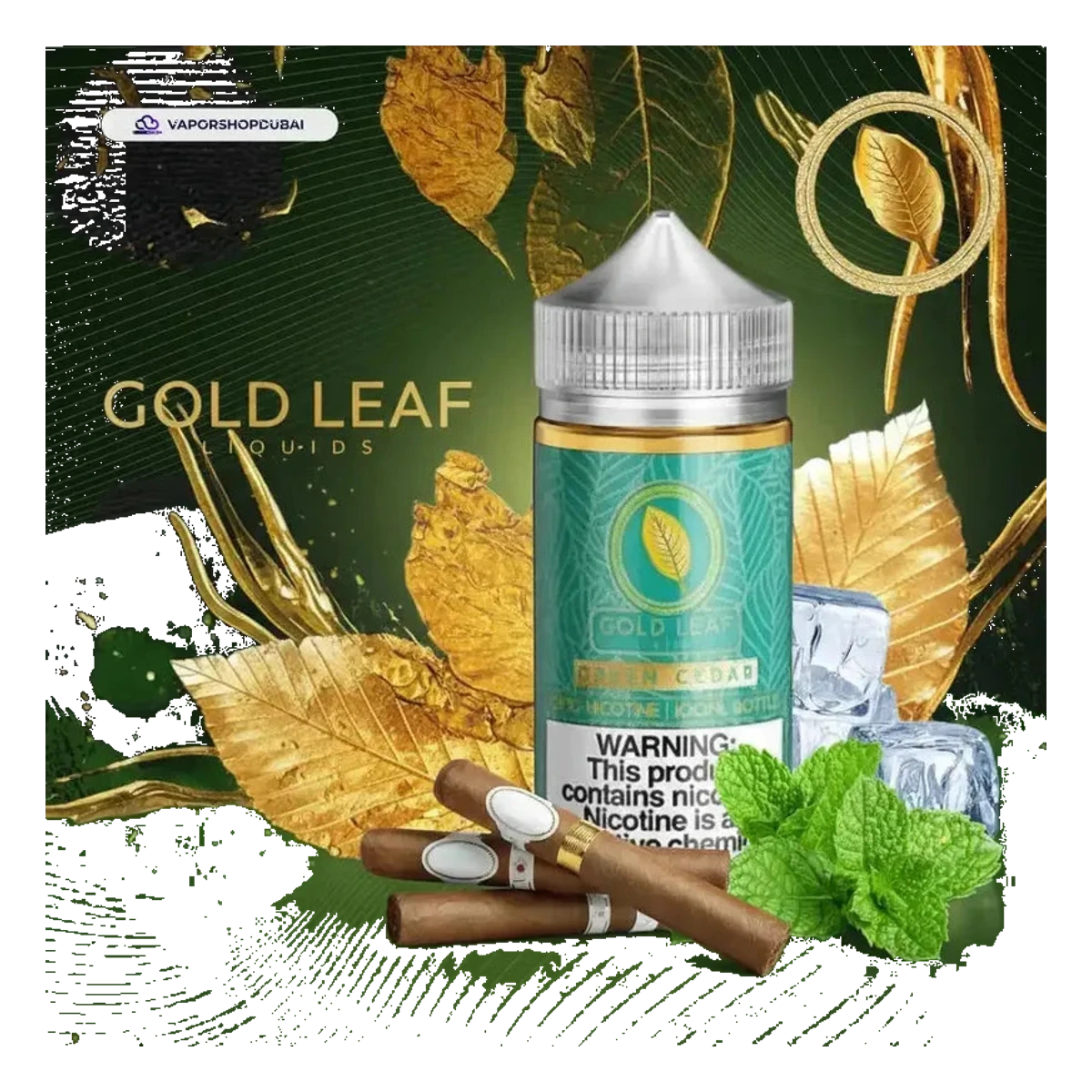 Gold Leaf 100ML E Liquid best price UAE — ESMA certified