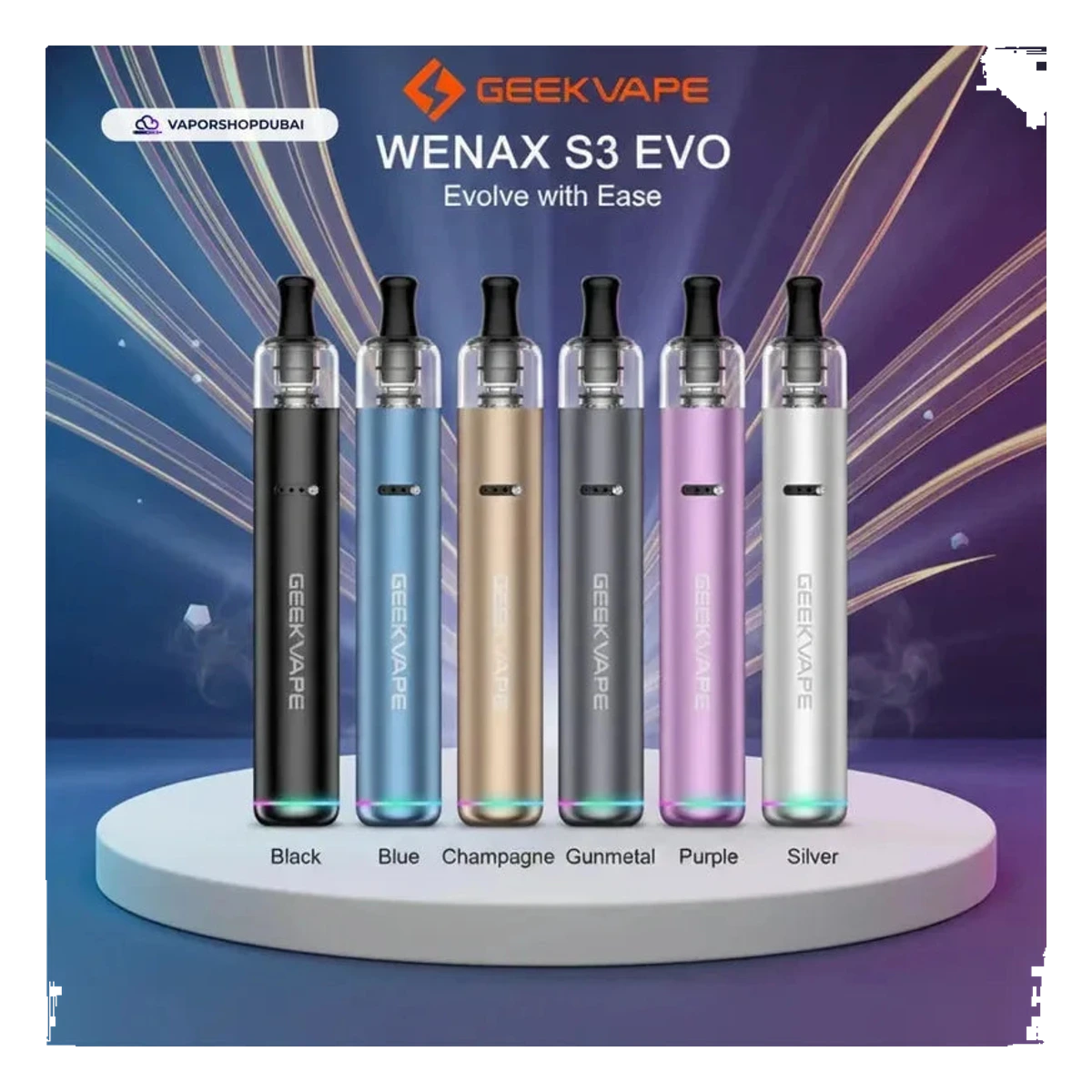 GeekVape Wenax S3 Evo Pod Kit 18W 1100mAh UAE — Buy Dubai | Emirates Vapor