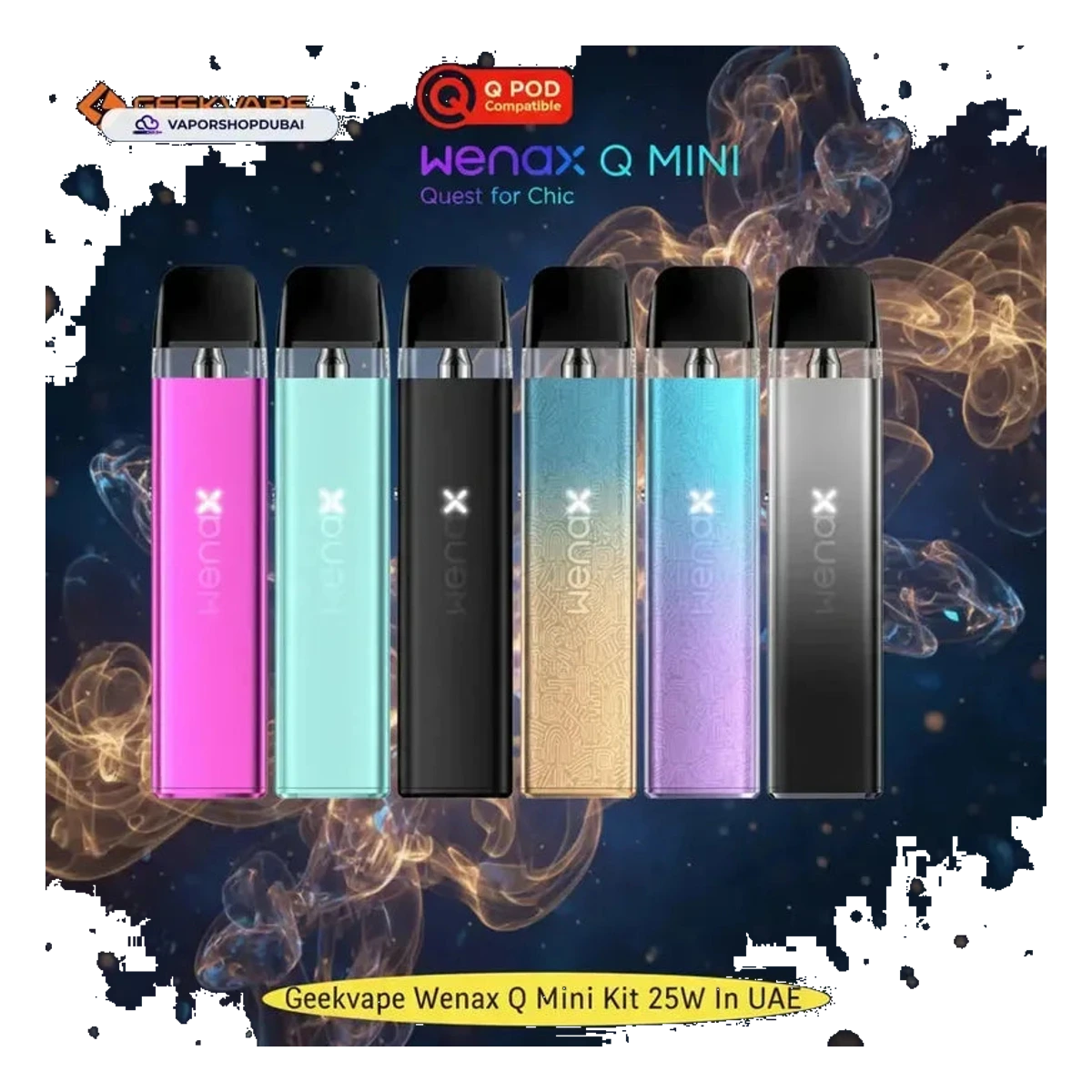 GeekVape Wenax Q Mini Kit 25W best price UAE — ESMA certified