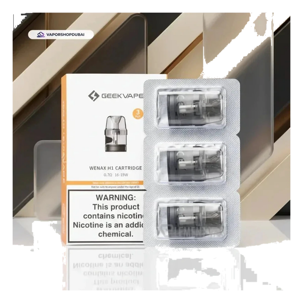 GeekVape WENAX H1 Cartridge Pod resistances UAE | Emirates Vapor Dubai